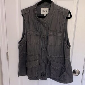 Per se army utility vest dark gray size XL